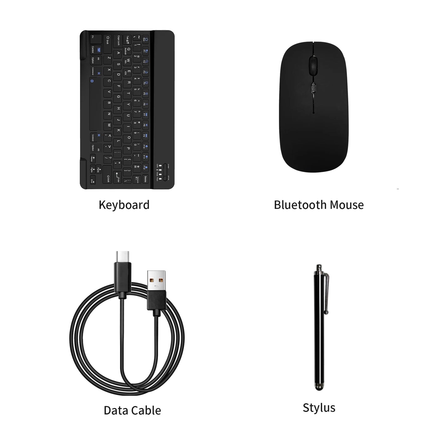 Pritom Android Tablet With Keyboard Mouse Case Bundle 8GB RAM 128GB ROM