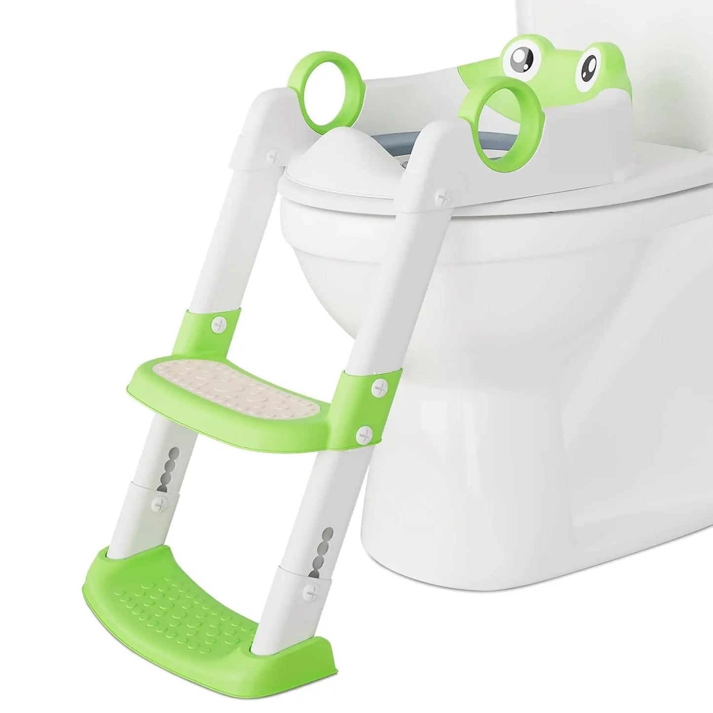 HiMISSG Potty Training Seat With Adjustable Height Step Stool