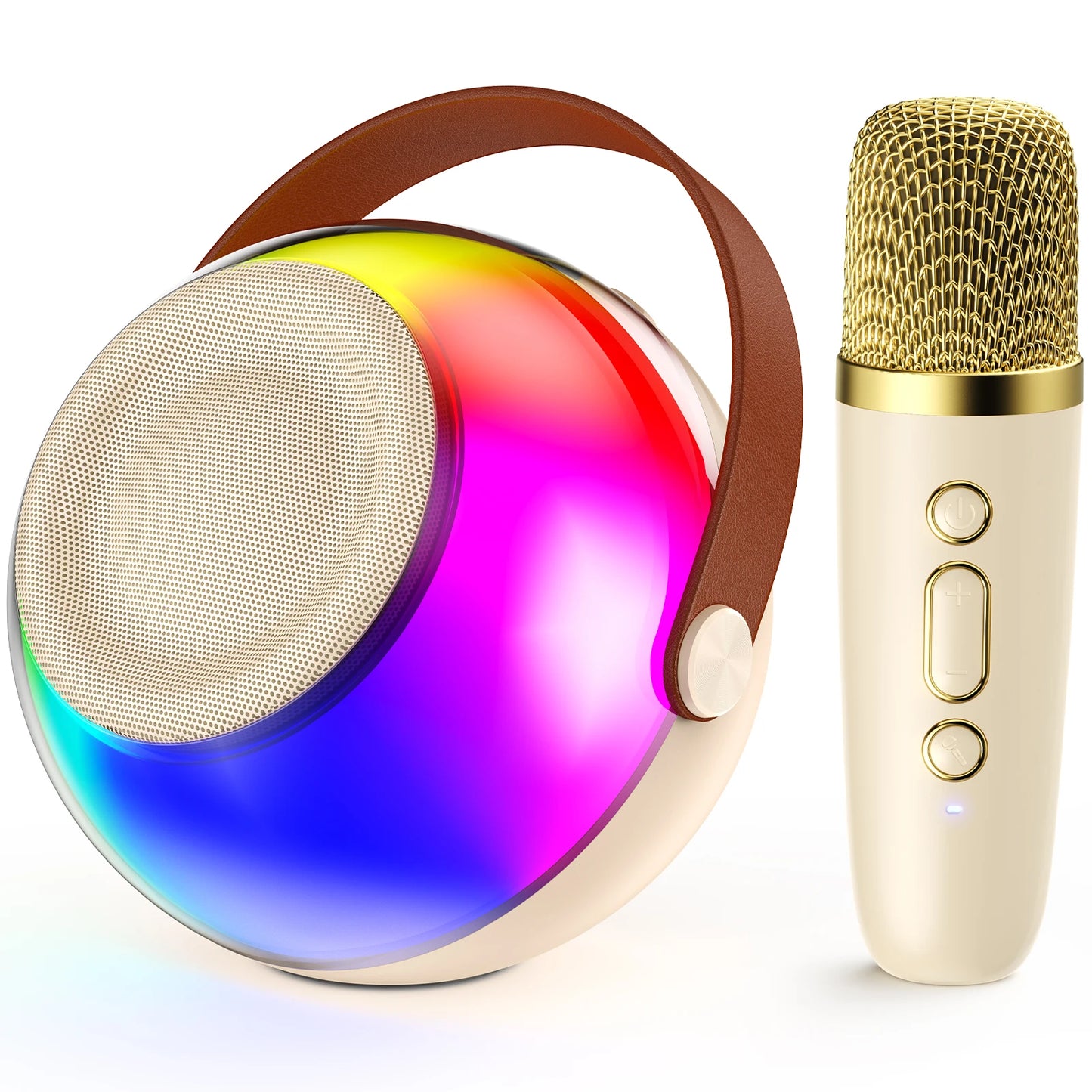 FanFun Portable Karaoke Machine With Bluetooth And 2 Wireless Mics