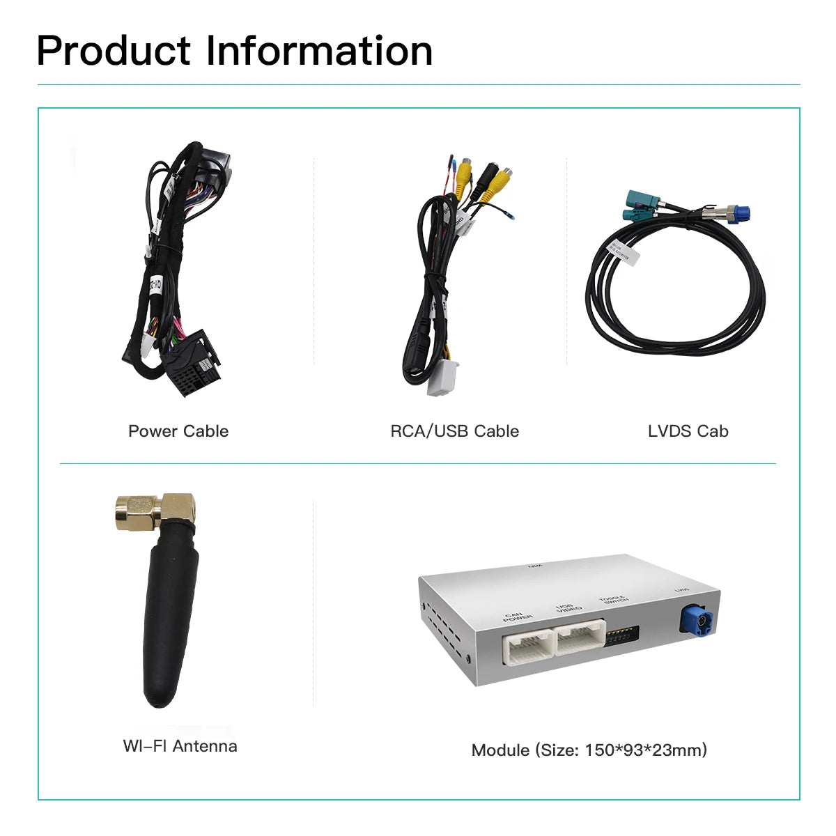 AUTOABC Wireless CarPlay Android Auto Adapter for Mercedes NTG 4.5-4.7