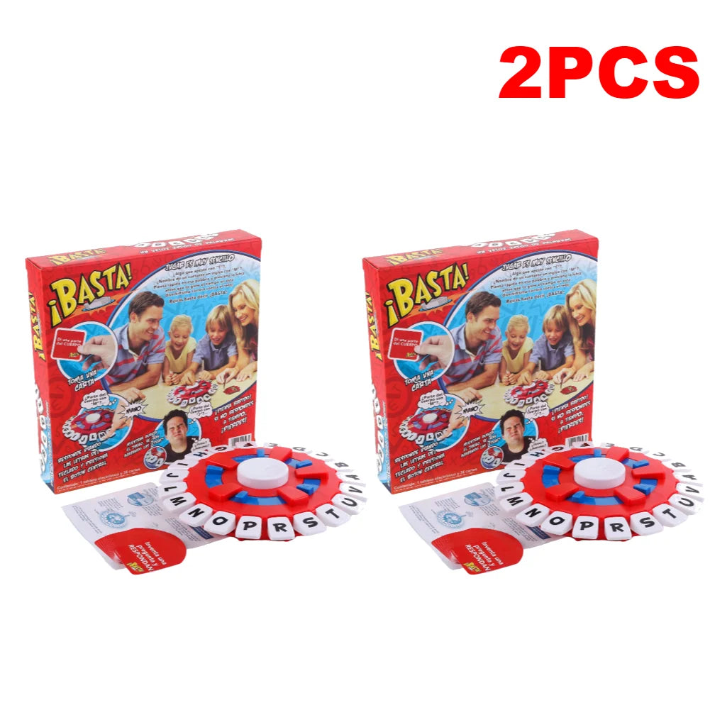 1/2/3PCS Spanish Puzzle Board Games Quick Thinking Letters Pressing Board Game Fast Paced Family Word Games For Adults Children