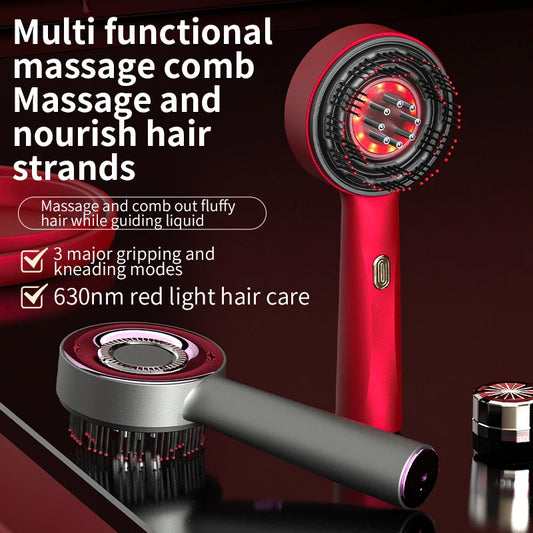Hailicare Electric Scalp Vibration Massage Comb Infrared Light Oil Applicator