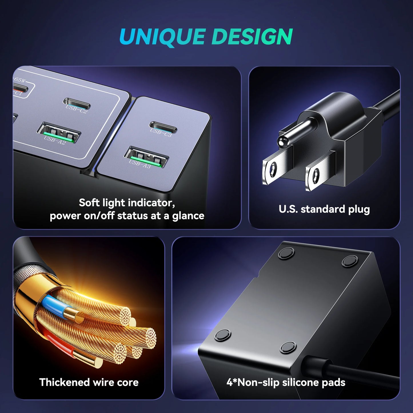 Iseyyox 8-Port 160W GaN Charging Hub for Multiple Devices