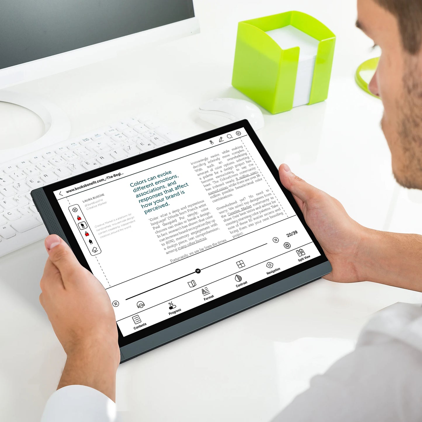 Bigme B1051C Pro 10.3'' Color Eink Ebook Reader Android 14 OS, Dimensity 1080, 8+256GB, Electronic Book Tablet 300PPI Ereader