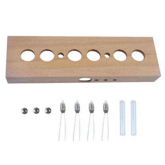RZAHUAHU IN14 Glow Tube Clock Kit Beech Wood Nixie LED