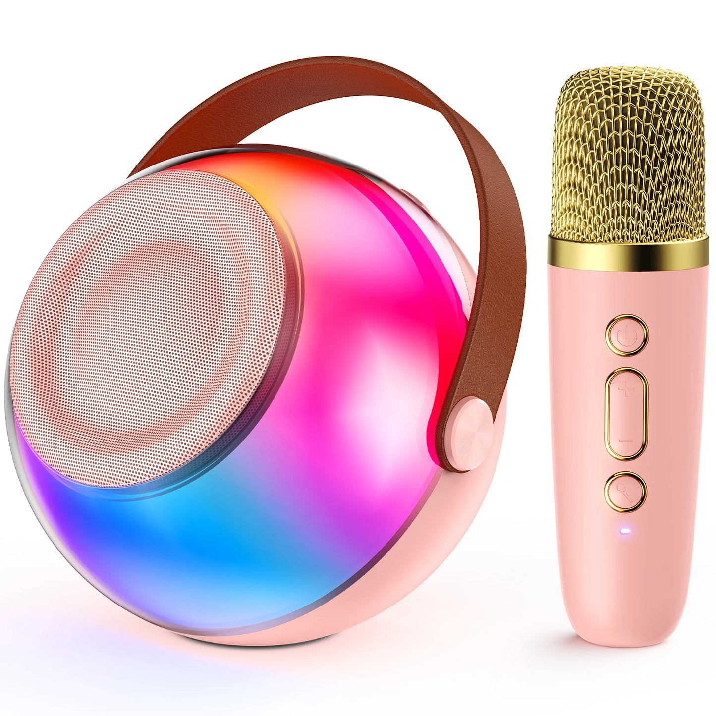 FanFun Portable Karaoke Machine With Bluetooth And 2 Wireless Mics
