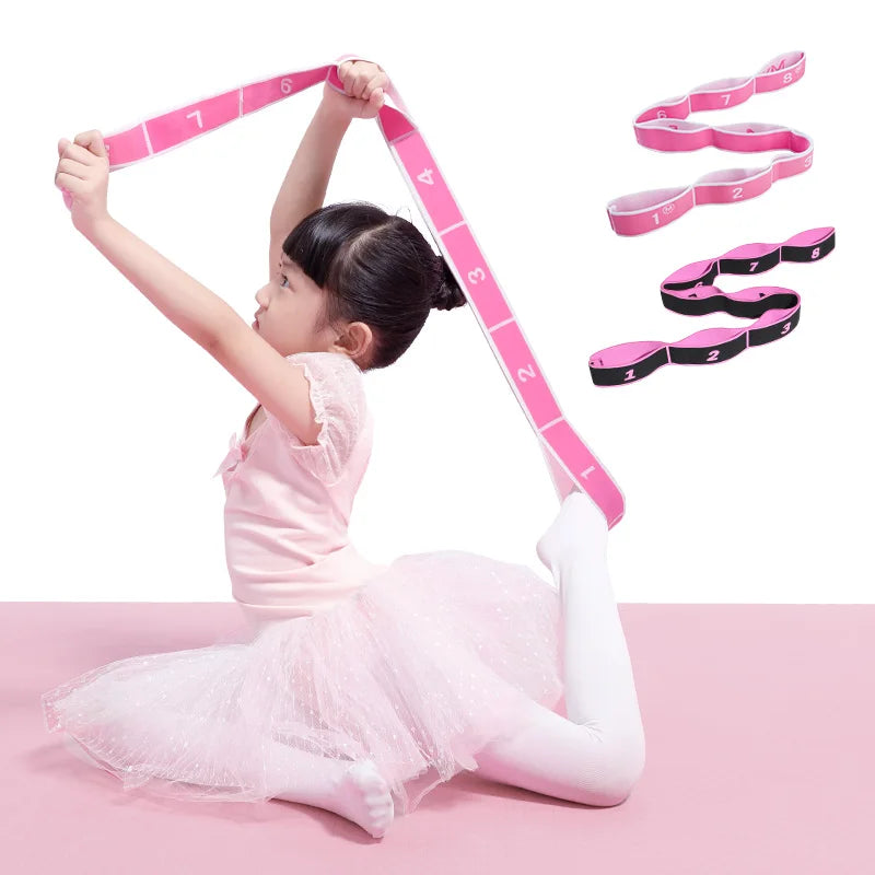 Children's Dance Elastic Band Digital Section for Stretching Resistance Belt Exercise Gymnastics Girls Rubber Band for 2027