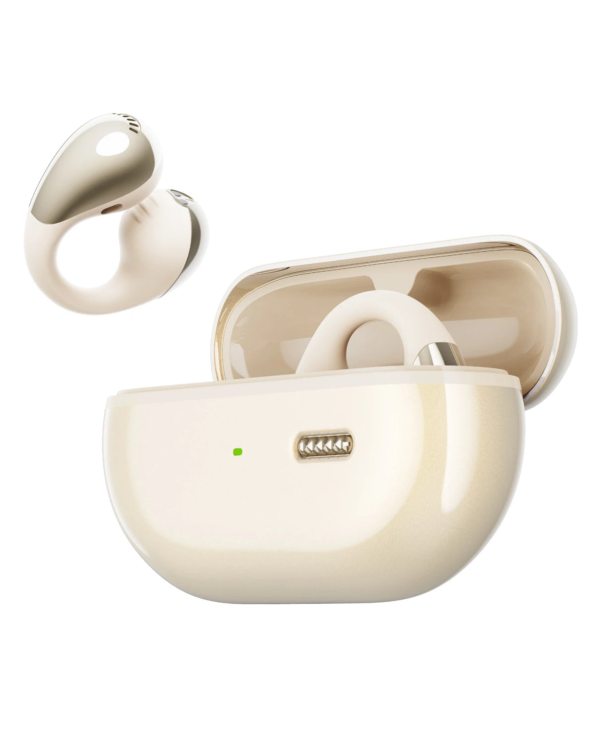 SoundPEATS PearlClip Pro Open Ear Bluetooth Earbuds with Mic