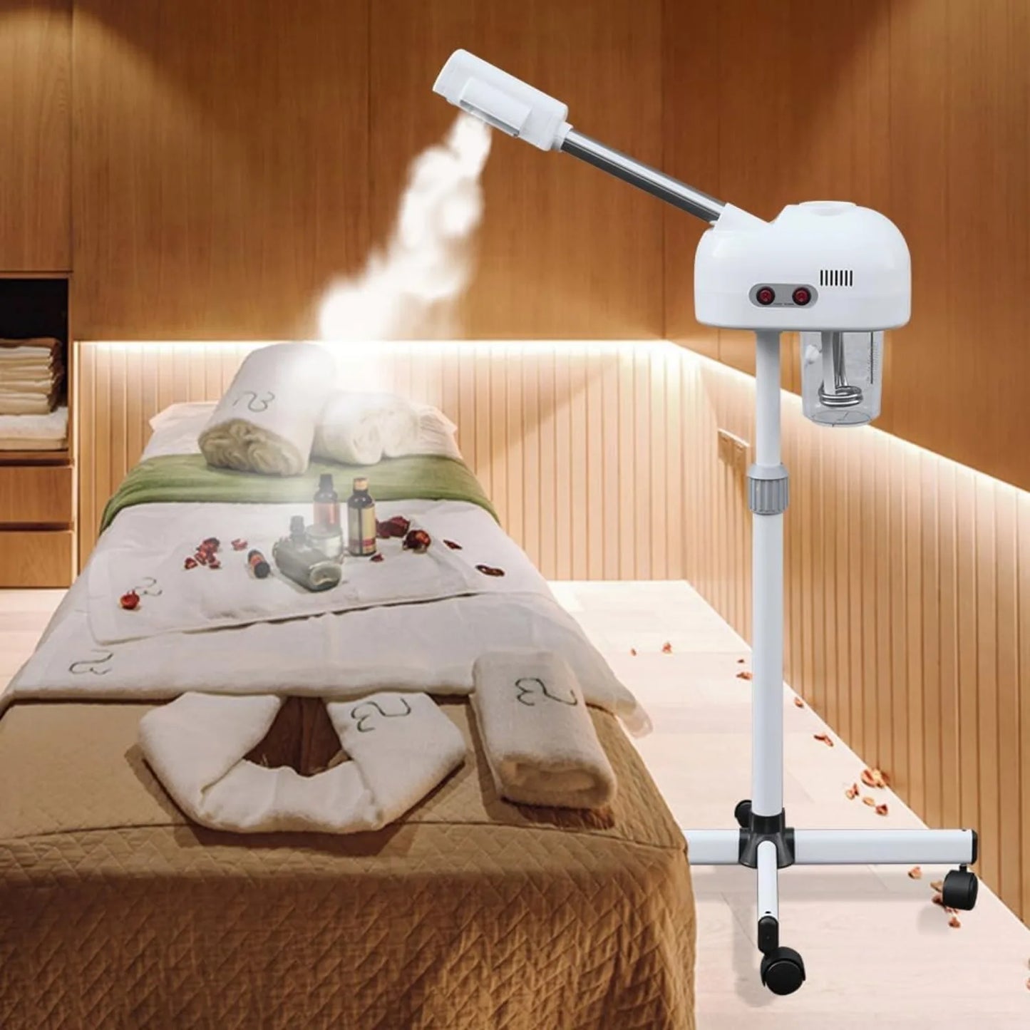 Bymaocar Professional Facial Steamer For Home Salon 360 Rotating Nozzle