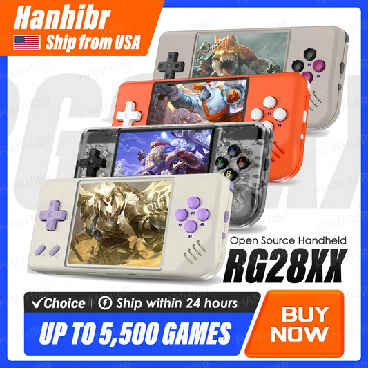 ANBERNIC RG28XX Handheld Game Console 2.83'' IPS Screen HDMI Output Portable Video Player Ebook Reader Game Player Gift Mini A30