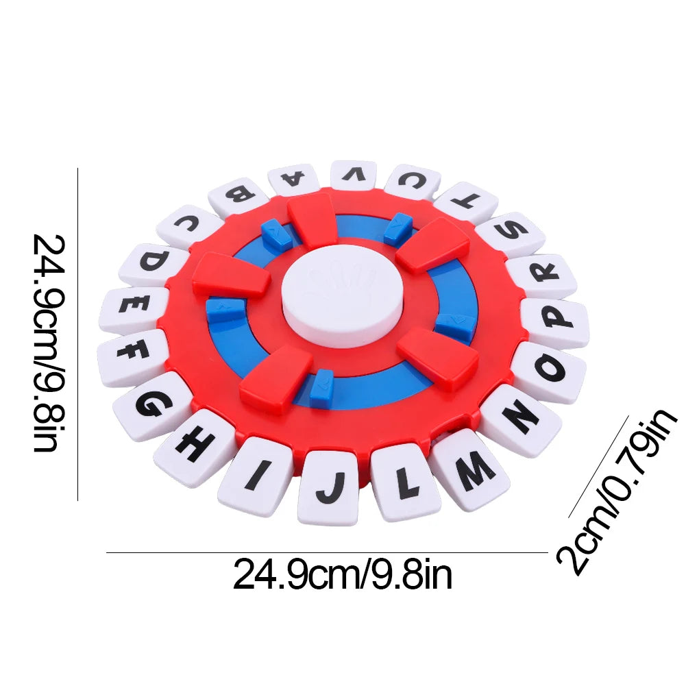 1/2/3PCS Spanish Puzzle Board Games Quick Thinking Letters Pressing Board Game Fast Paced Family Word Games For Adults Children