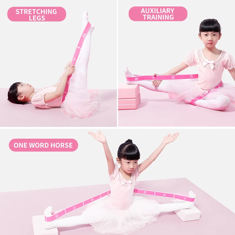Children's Dance Elastic Band Digital Section for Stretching Resistance Belt Exercise Gymnastics Girls Rubber Band for 2027