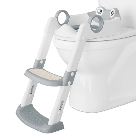 HiMISSG Potty Training Seat With Adjustable Height Step Stool
