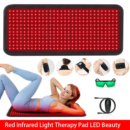 High-Concerned Red Infrared Light Therapy Massage Pad Face Body