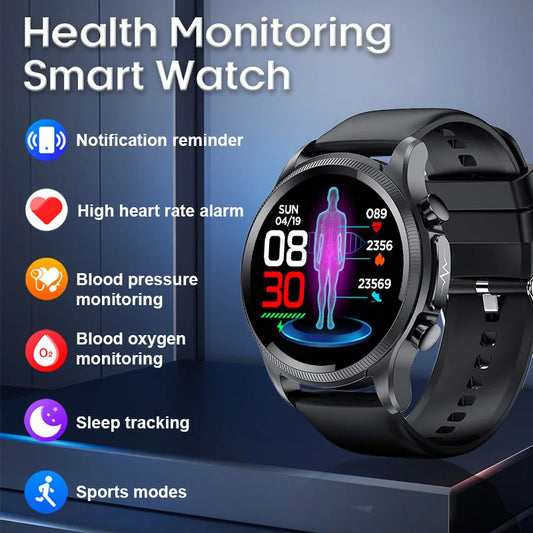 ECG Smart Watch For iPhone Android Heart Rate Blood Oxygen