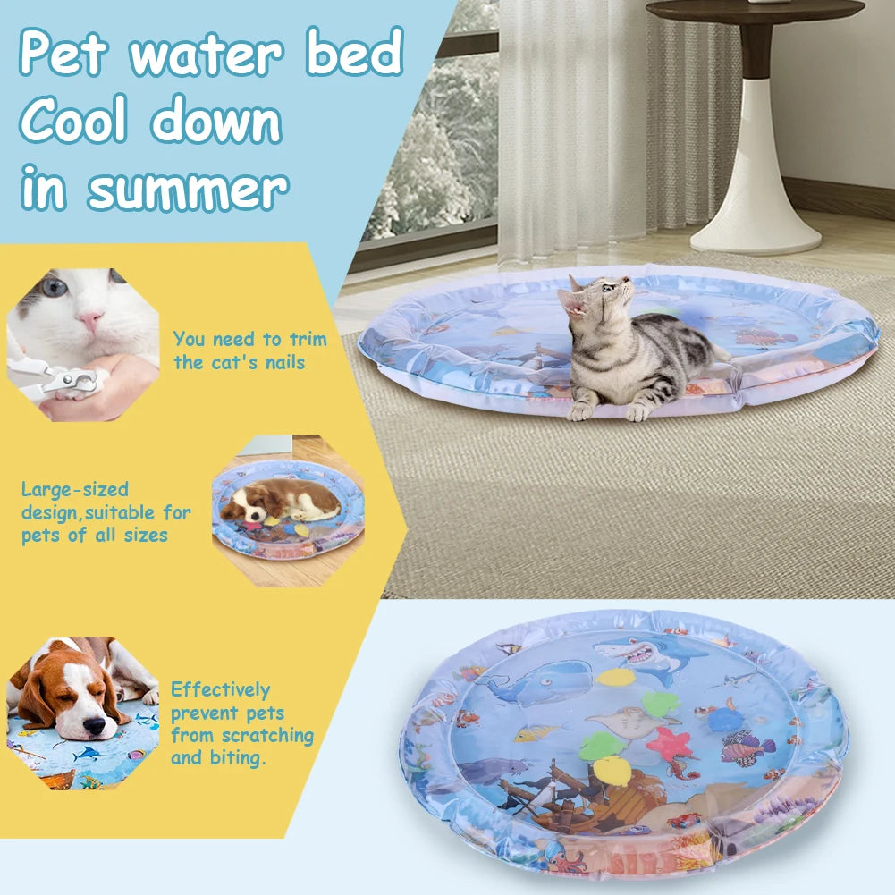 Alloet Aqua Interactive Cat Play Mat Boredom Buster For Cats