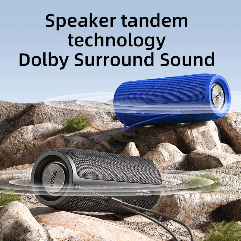Zealot S51 Portable Bluetooth Speaker With Enhanced Bass IPX5
