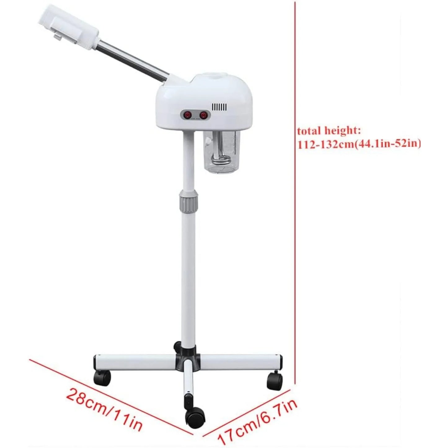 Bymaocar Professional Facial Steamer For Home Salon 360 Rotating Nozzle