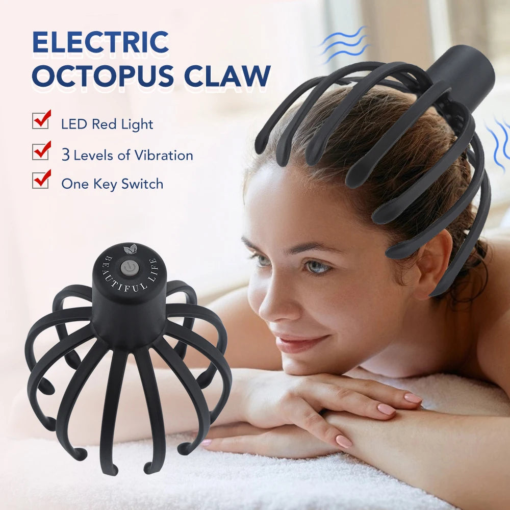 Hailicare Electric Octopus Claw Scalp Massager For Stress Relief