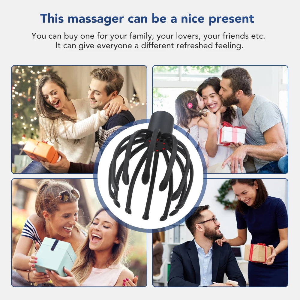 Hailicare Electric Octopus Claw Scalp Massager For Stress Relief